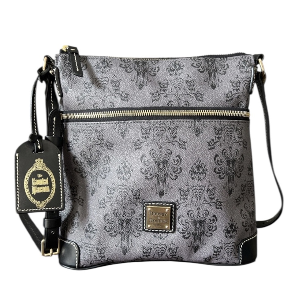 Dooney & Bourke Haunted Mansion Black and Gray Crossbody Bag